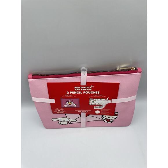 Hello Kitty & Friends Lot Of 2 Pencil/Cosmetic Pouches Love Letter NEW With Tag - Picture 4 of 6
